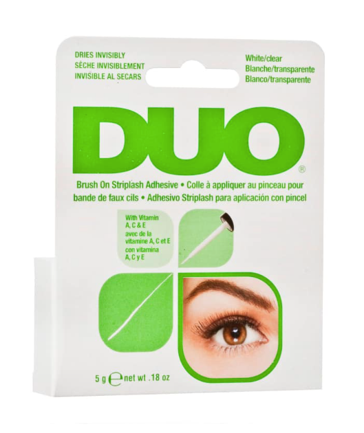 DUO Brush-on Strip Lash Adhesive White/Clear Tone - Luxa Lashes